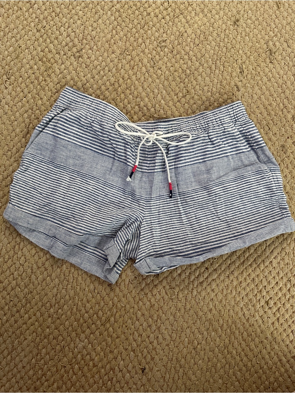 Vineyard Vines Women’s Blue Striped Drawstring Shorts